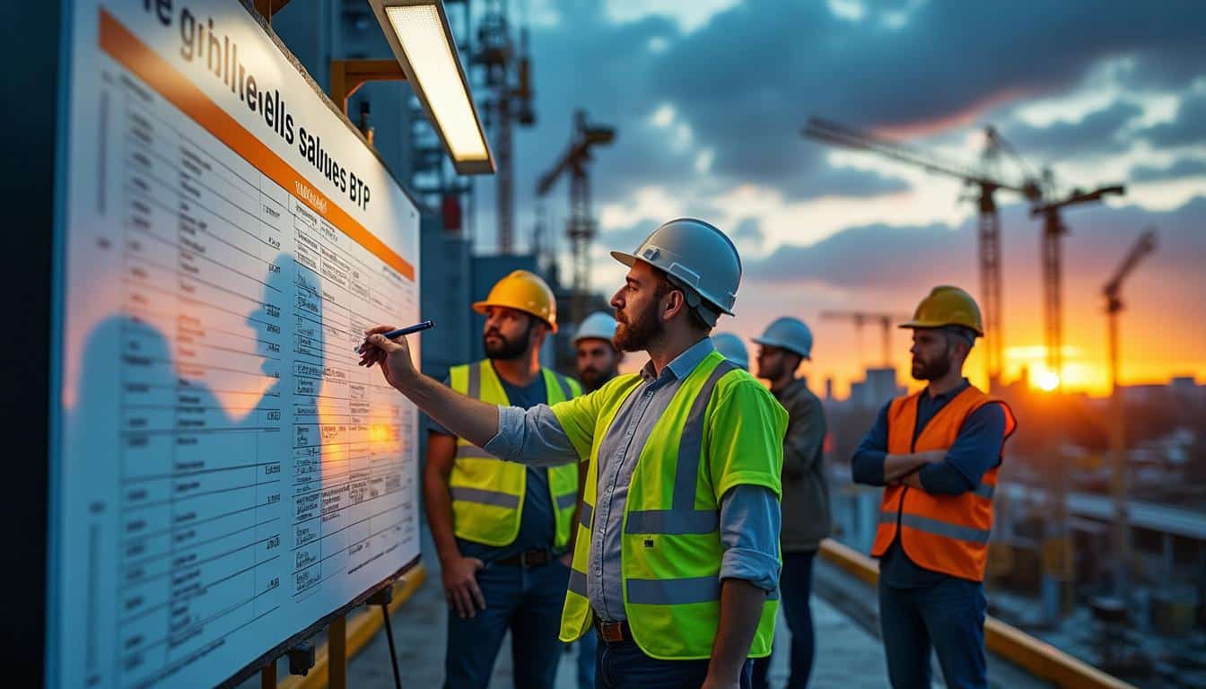Illustration: Comprendre le rôle essentiel de la grille des salaires dans le BTP en 2025