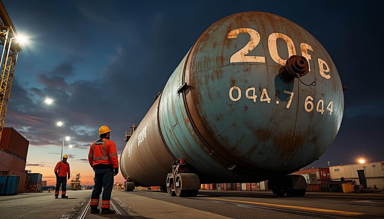 Illustration: Quel est le poids à vide typique d’un conteneur 20 pieds ?