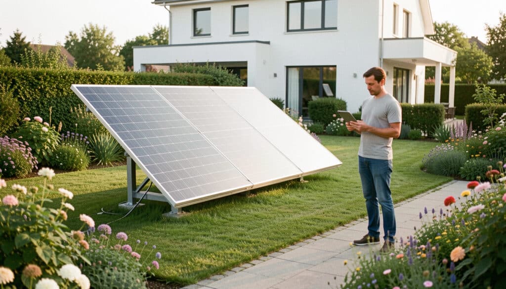 Installer des panneaux solaires dans son jardin