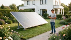 Installer des panneaux solaires dans son jardin